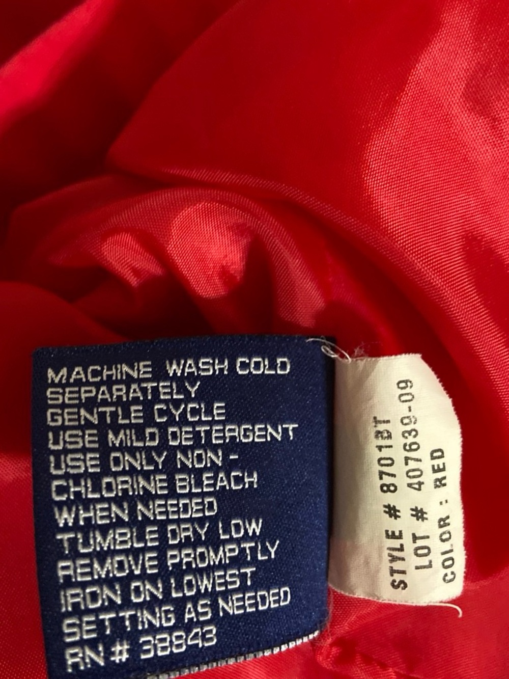 Red Hooded Utility Jacket for Women - Picture 7 of 7